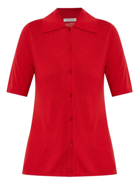 By Malene Birger button-up short-sleeve cardigan