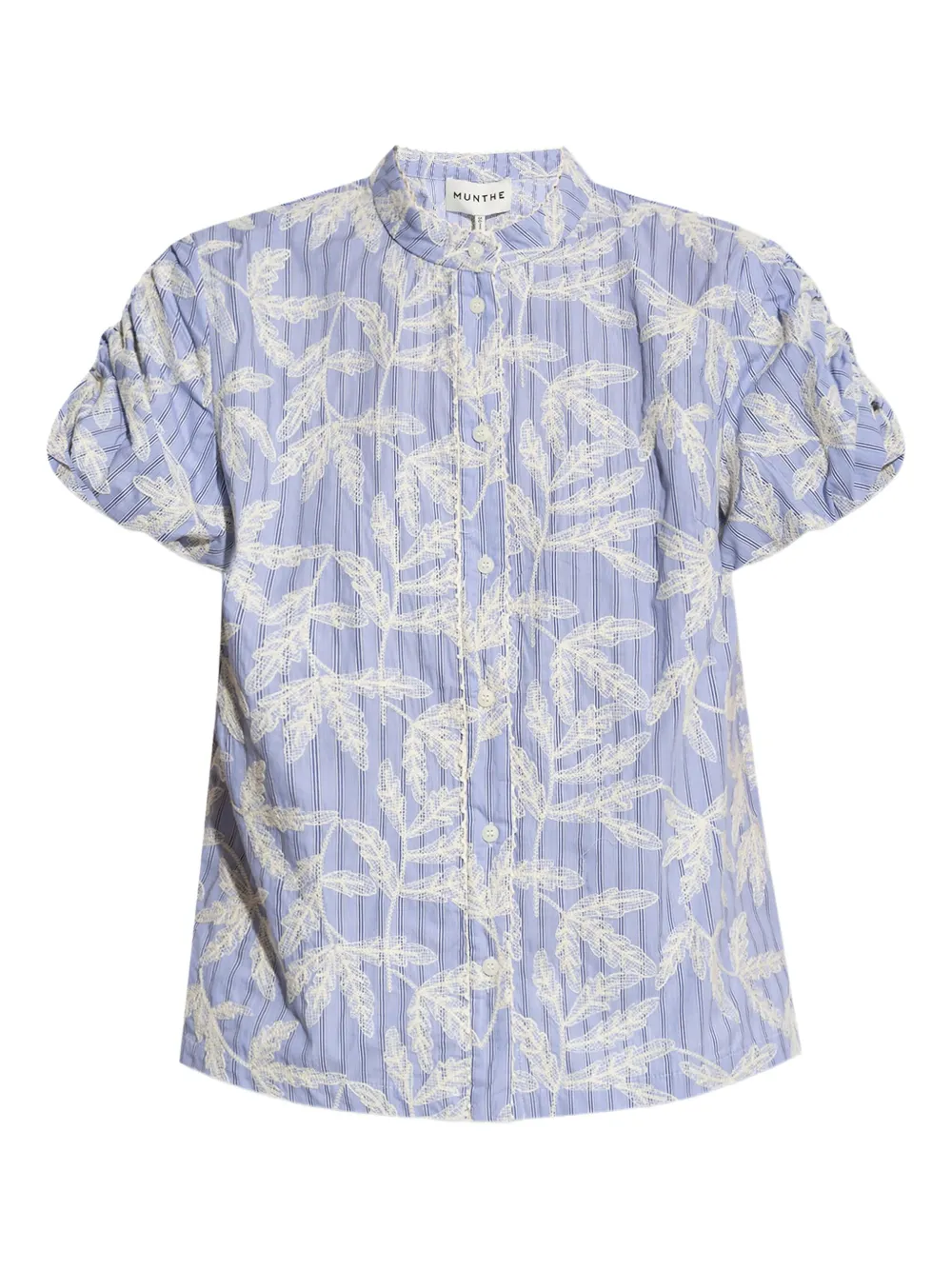 MUNTHE camisa con estampado floral y botones | azul | Image 1
