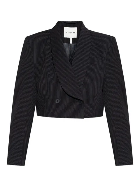 MUNTHE pinstripe cropped blazer