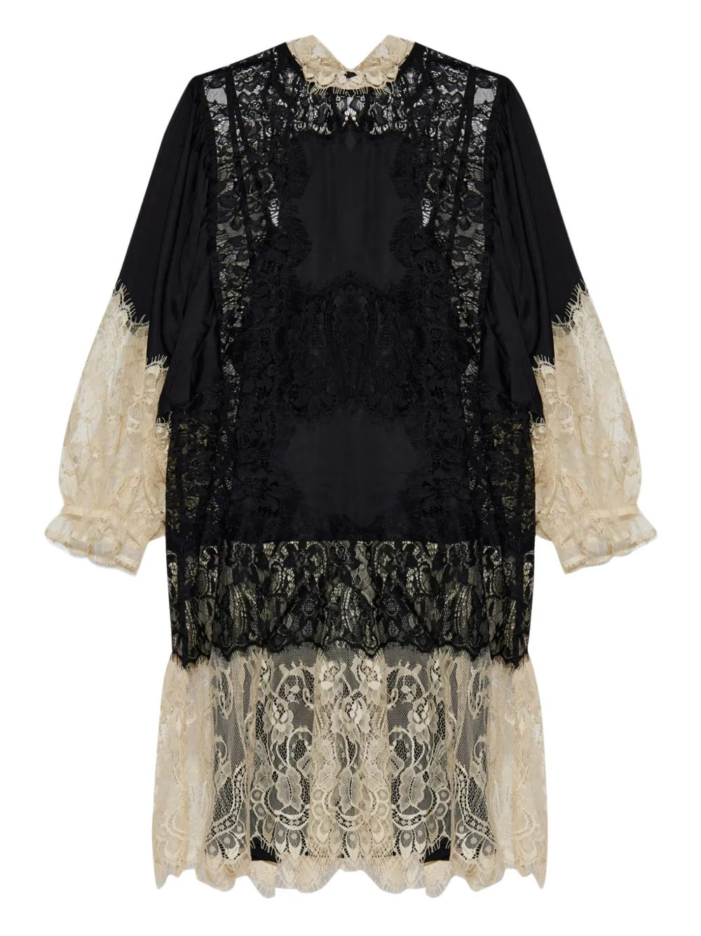 MUNTHE vestido con encaje bordado | negro | Image 1