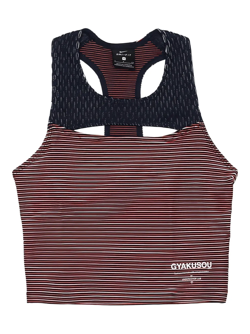 Nike X Gyakusou Striped Panelled Tank Top In Red