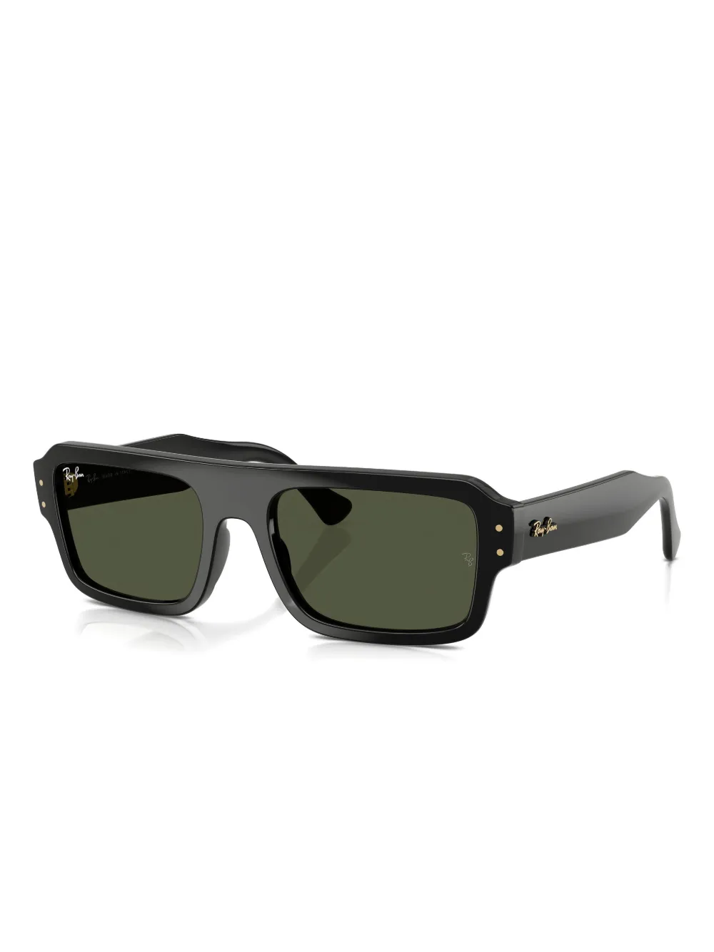Ray-Ban Zonnebril met rechthoekig montuur Zwart