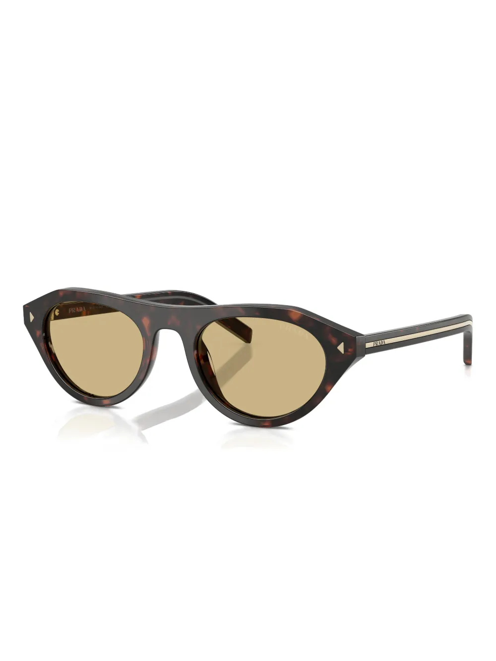 Prada Eyewear Zonnebril met cat-eye montuur Bruin