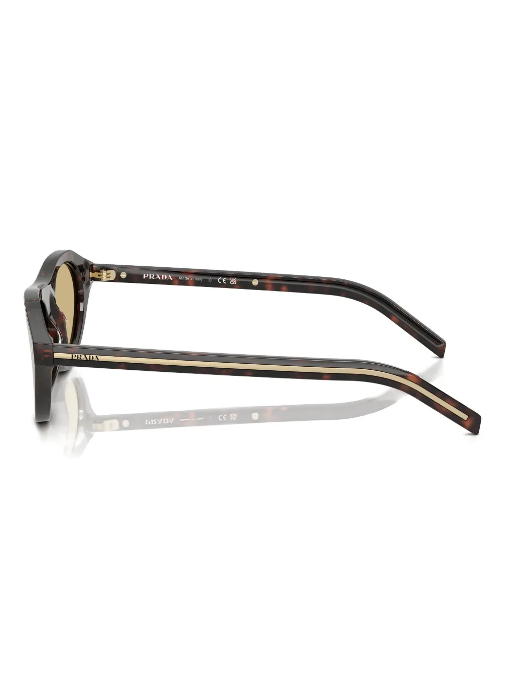 Prada Eyewear Zonnebril met cat-eye montuur Bruin