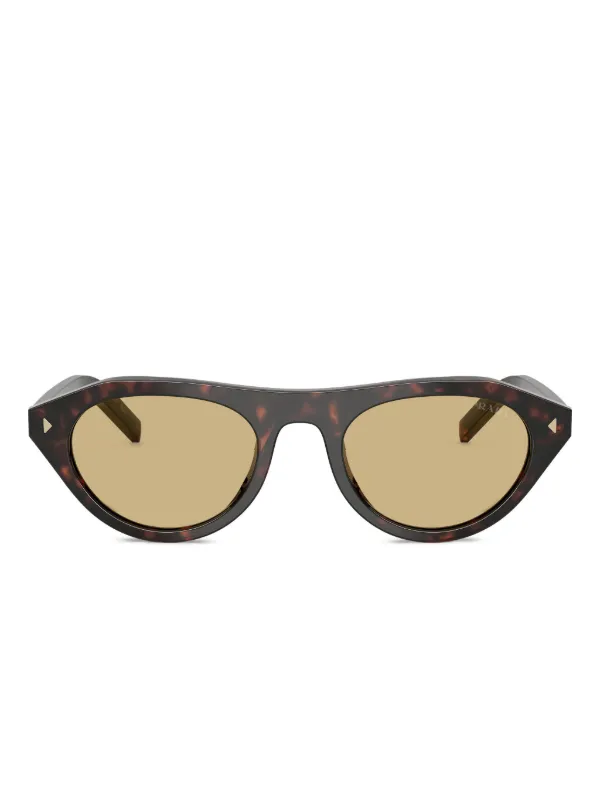 PRADA キャットアイサングラス ブラウン Prada Eyewear キャットアイ サングラス | ブラウン | FARFETCH JP