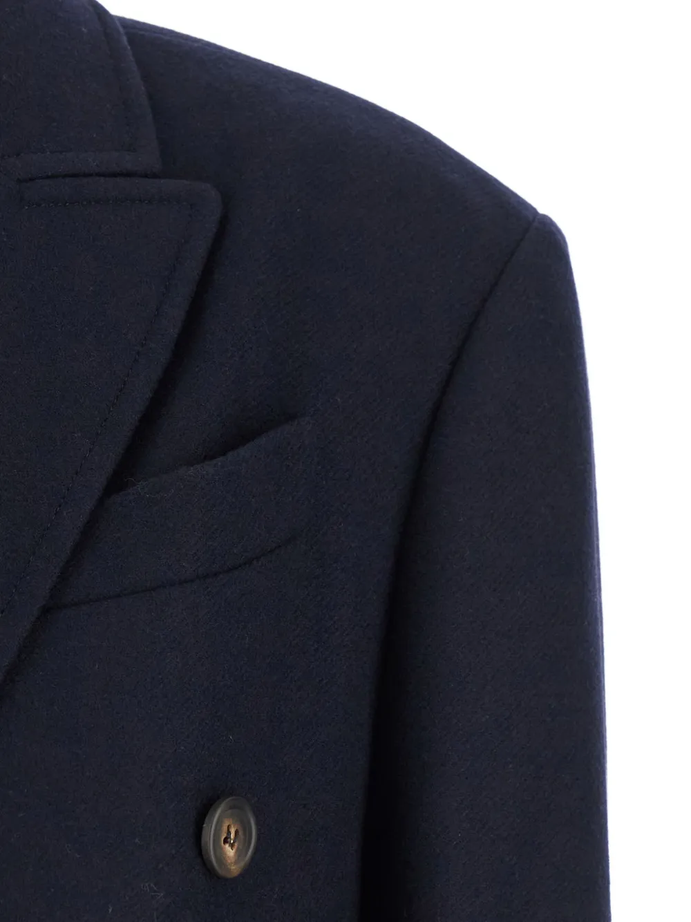 Brunello Cucinelli Jas met dubbele rij knopen Blauw