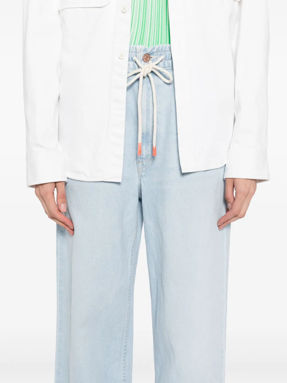 MOTHER The Drawn Tagger Flood jeans Blauw