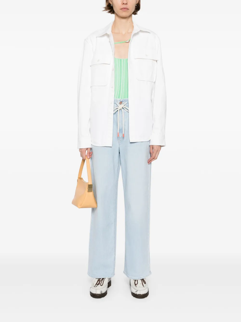 MOTHER The Drawn Tagger Flood jeans - Blauw