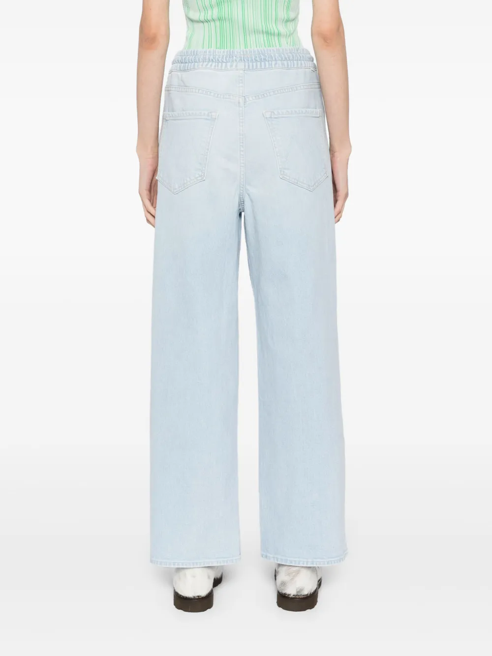 MOTHER The Drawn Tagger Flood jeans Blauw