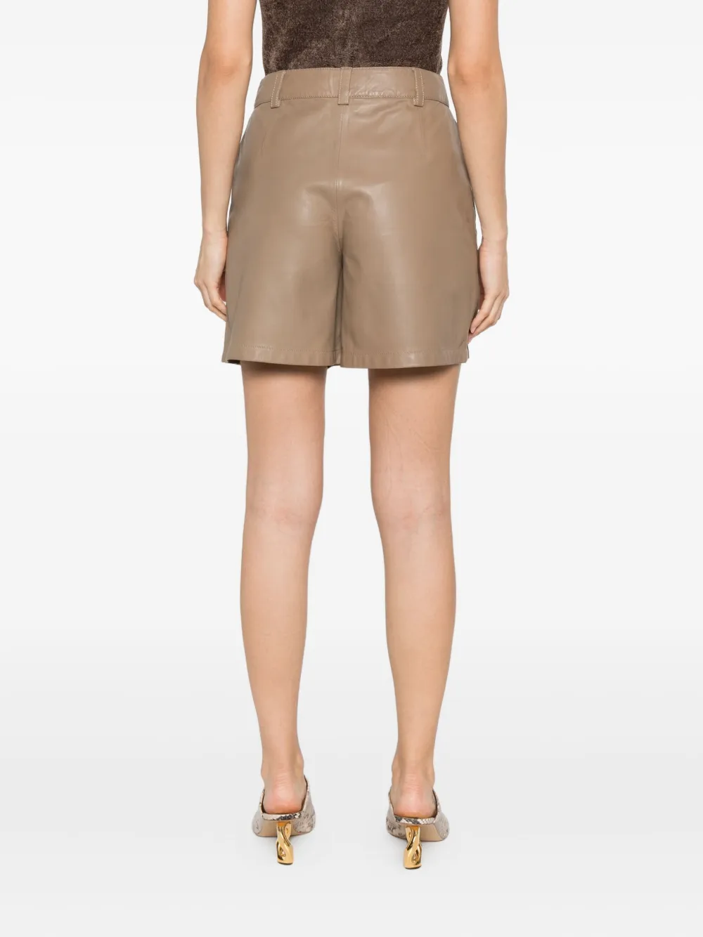 Marc O'Polo leather shorts Bruin