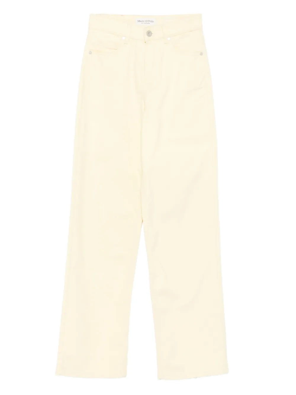 Marc O'Polo organic cotton-blend straight-leg jeans Geel