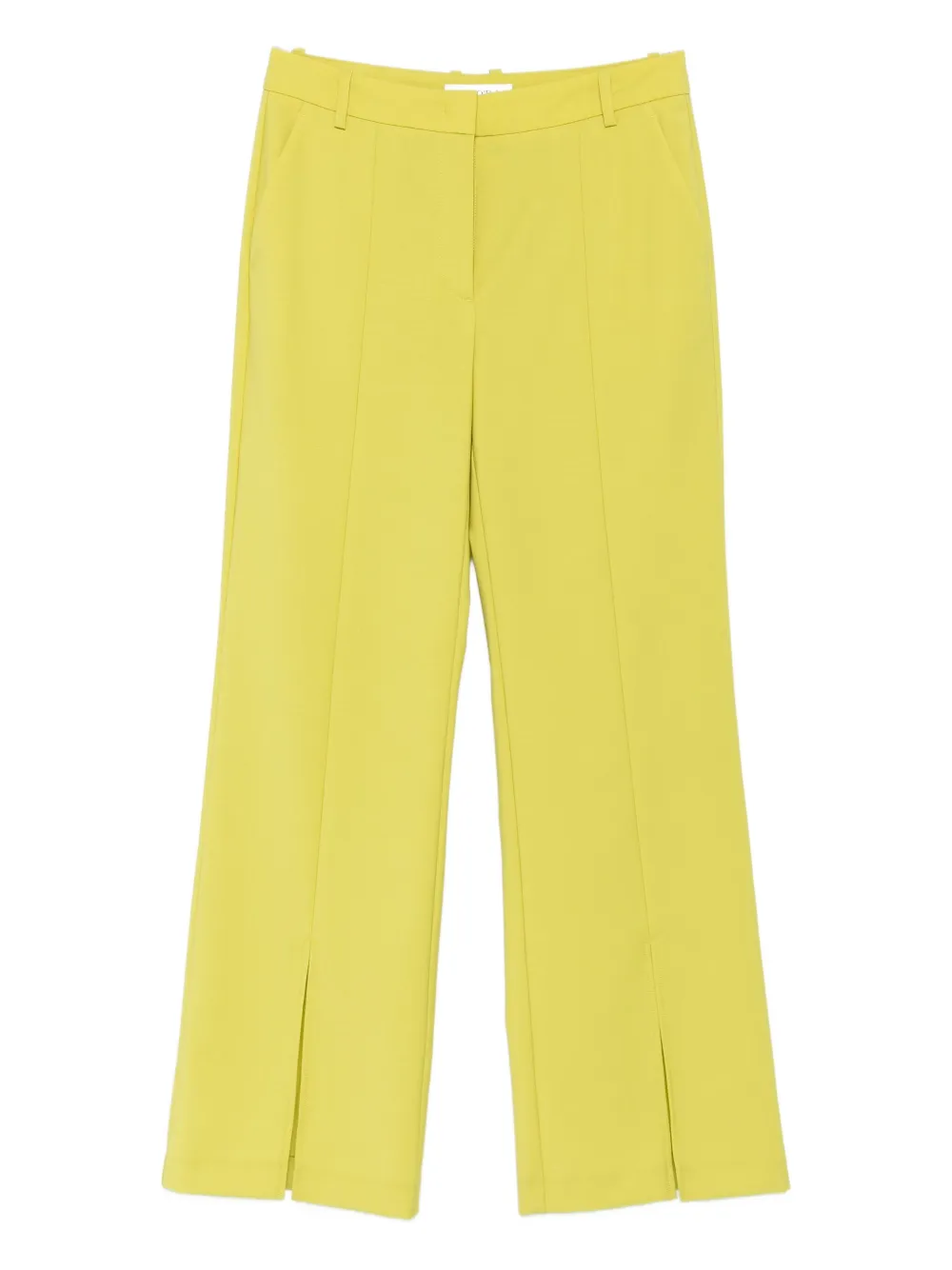 Marc O'Polo split-hem straight trousers Groen