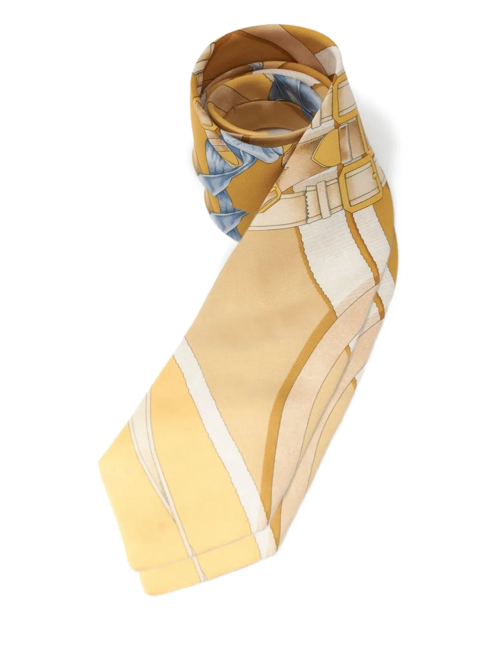 Hermès Pre-Owned silk tie | Yellow | Image 1