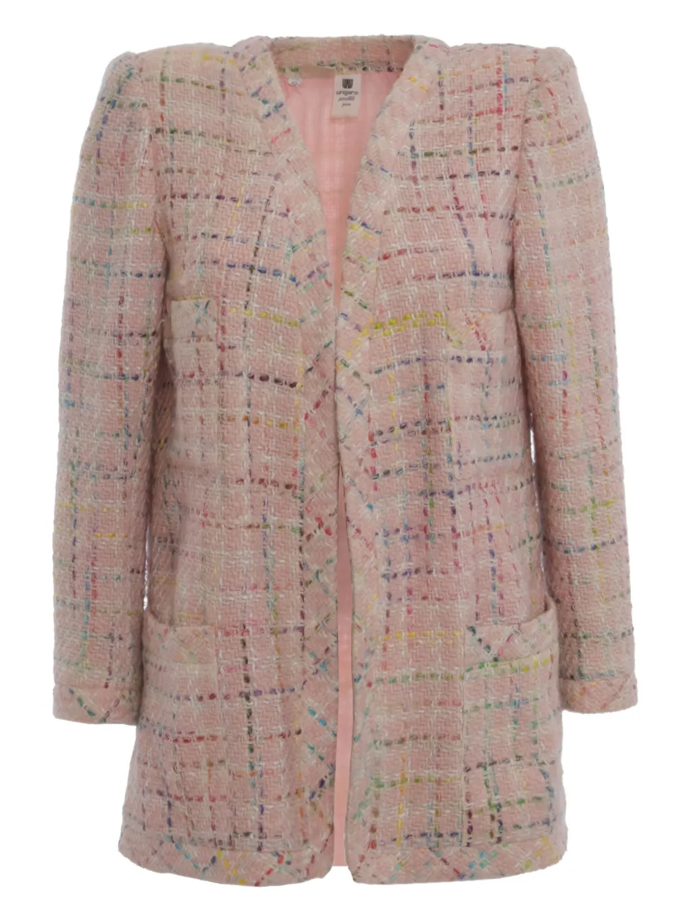 Ungaro chamarra de tweed De archivo 1980 | rosado | Image 1
