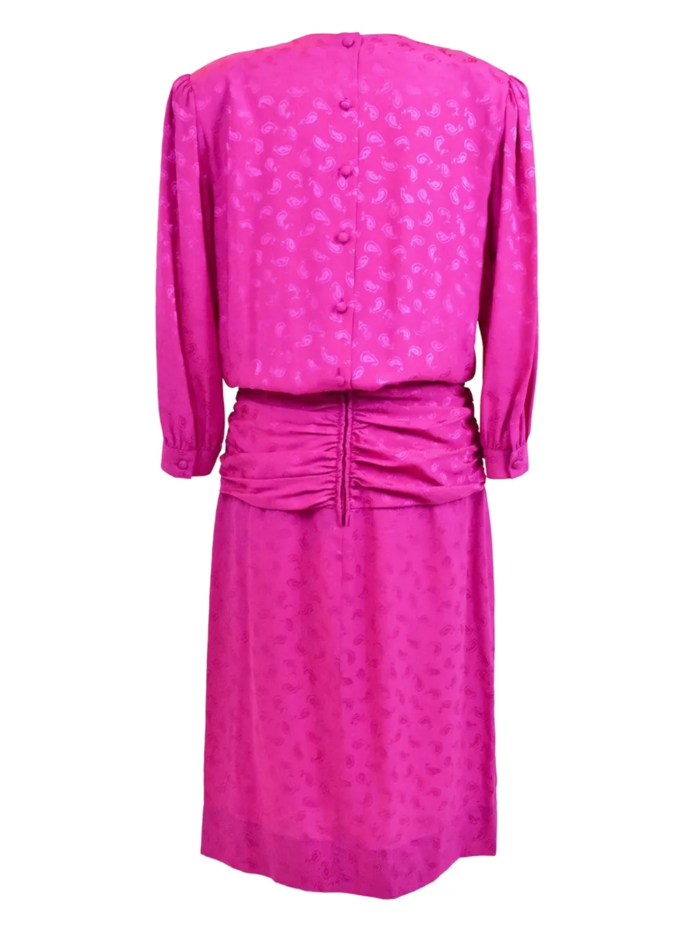 Gucci Pre-Owned 1980s midi-jurk met jacquard - Roze