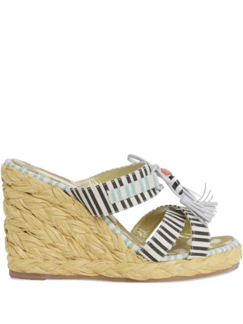 Christian Lacroix Pre-Owned 110mm striped sandals 