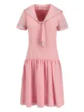 Vintage cotton midi dress - Pink