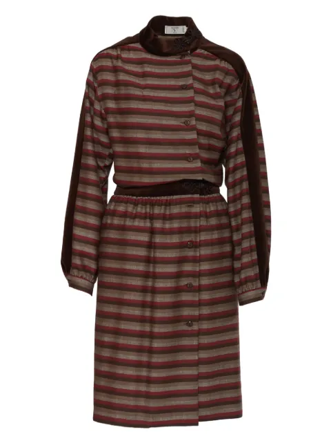 Valentino Garavani Pre-Owned striped midi dress