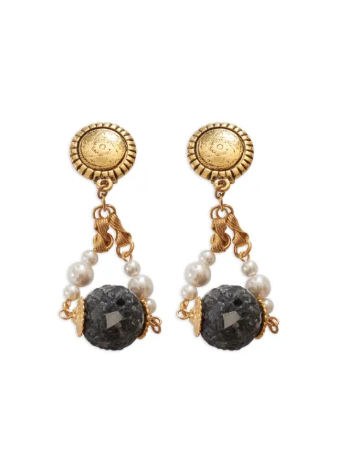 Vintage pre-owned drop earrings 