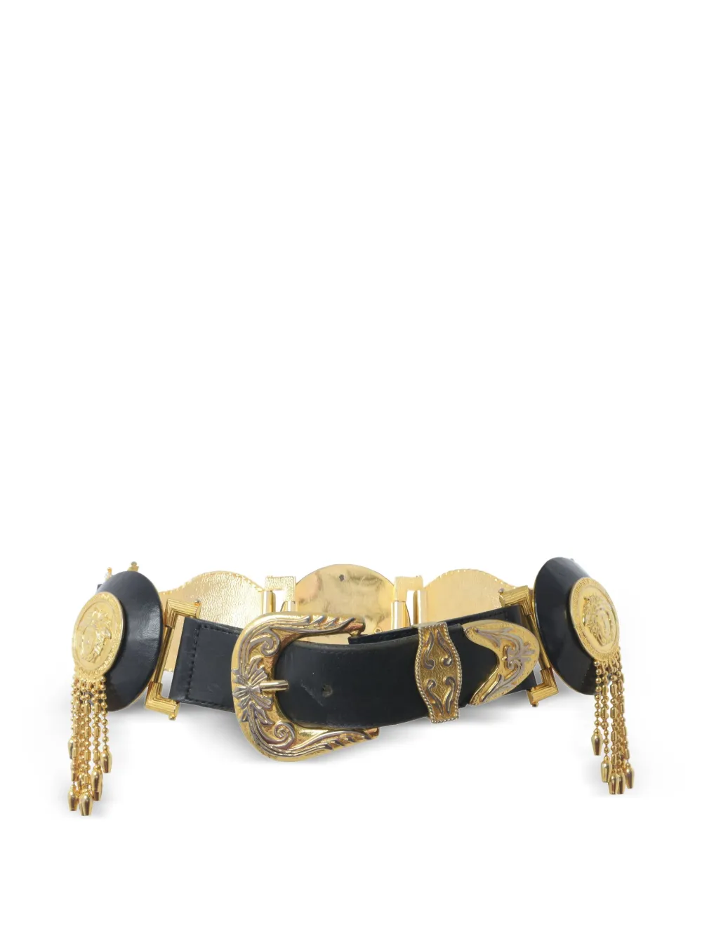 Versace Pre-Owned Gianni Versace Medusa Bondage Belt - '90s | Black | Image 1