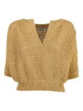 Fabiana Filippi open-knit top - Yellow