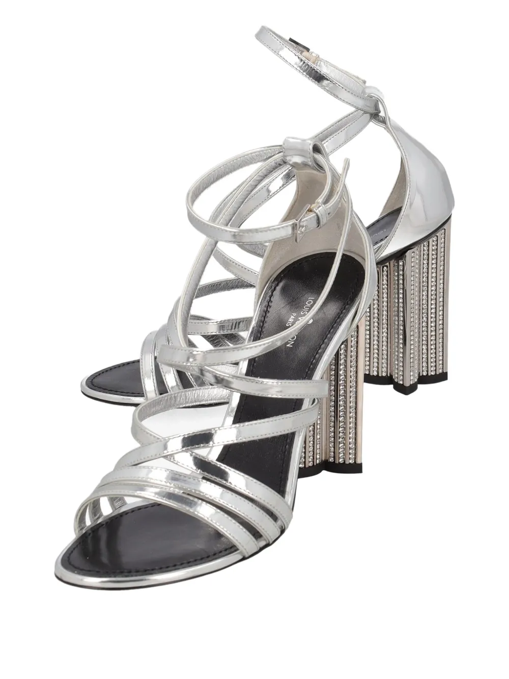 Louis Vuitton Pre-Owned 105mm leather sandals - Zilver