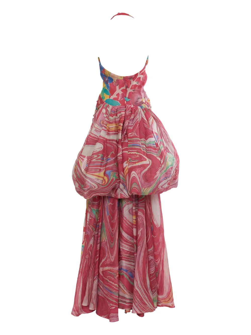 Lancetti Vintage Jurk met bloemenprint - Roze