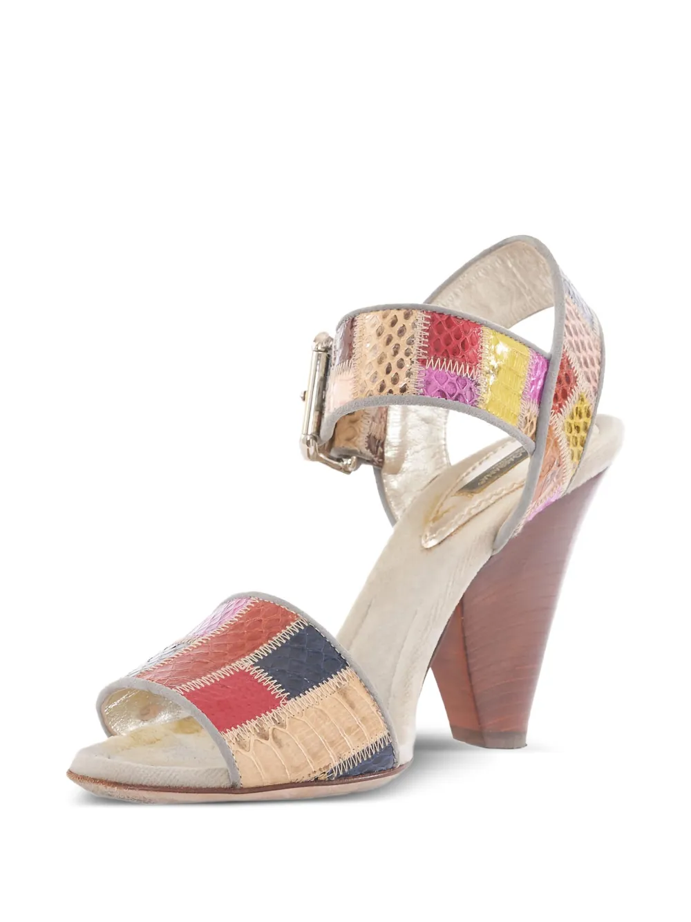 Dolce & Gabbana Pre-Owned patchwork-design sandals | Pink | Image 1