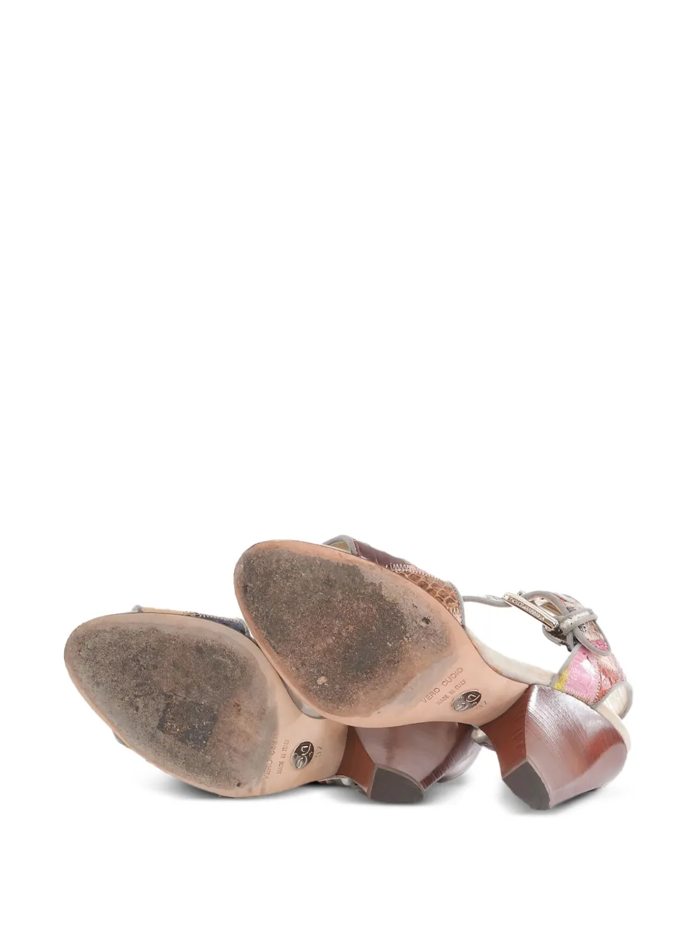 Dolce & Gabbana Pre-Owned patchwork-design sandals | Image 2