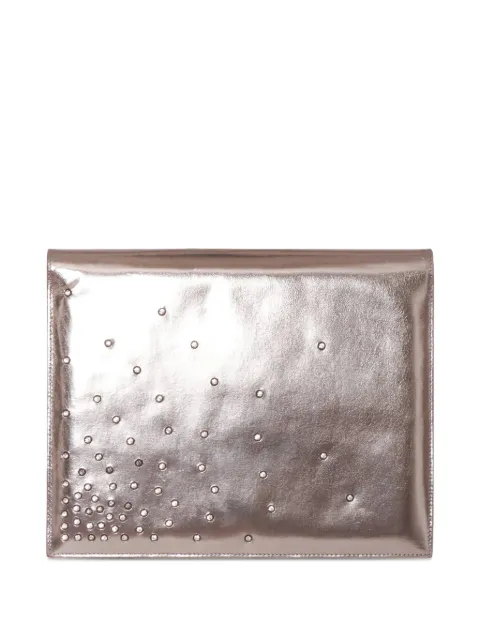 Vintage Pre-Owned metallic-effect clutch bag