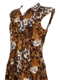 Louis Vuitton Pre-Owned silk midi dress - Brown