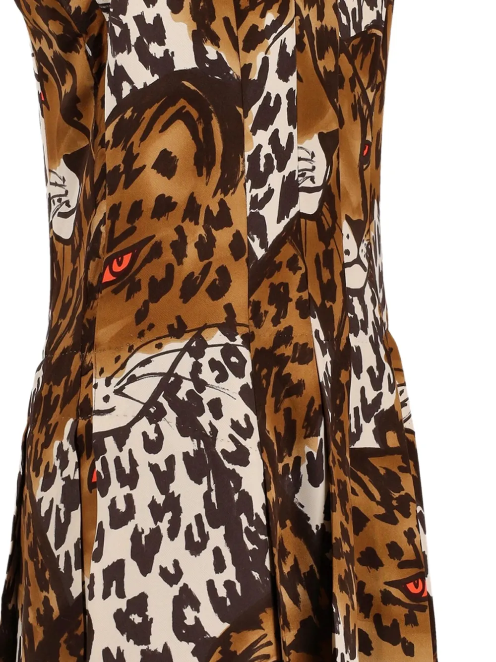 Louis Vuitton Pre-Owned Zijden midi-jurk - Bruin