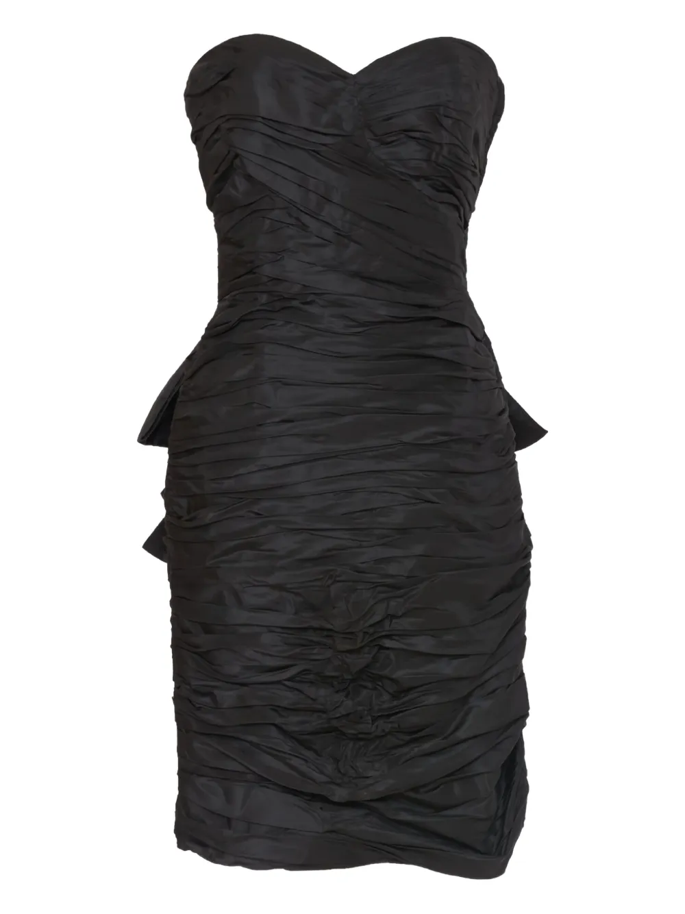 draped mini dress