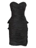 Vintage draped mini dress - Black