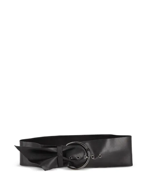 Vintage leather maxi belt