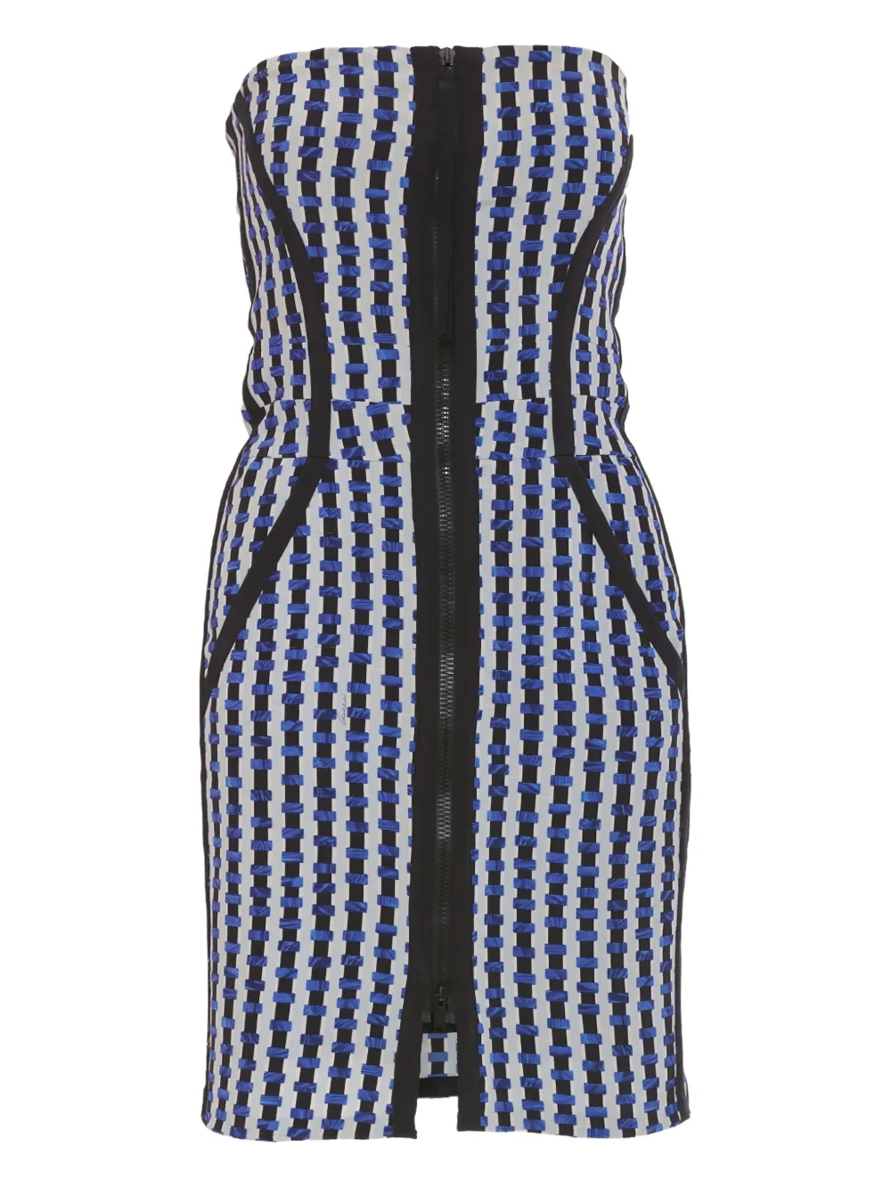 Gucci Pre-Owned vestido camisero con estampado geométrico | azul | Image 1