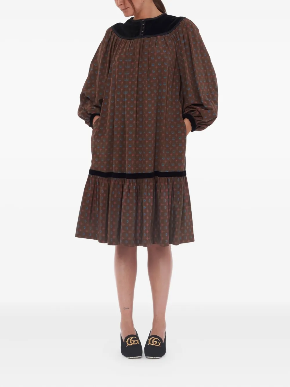 Pre-owned Saint Laurent 1970s Silk Mini Dress