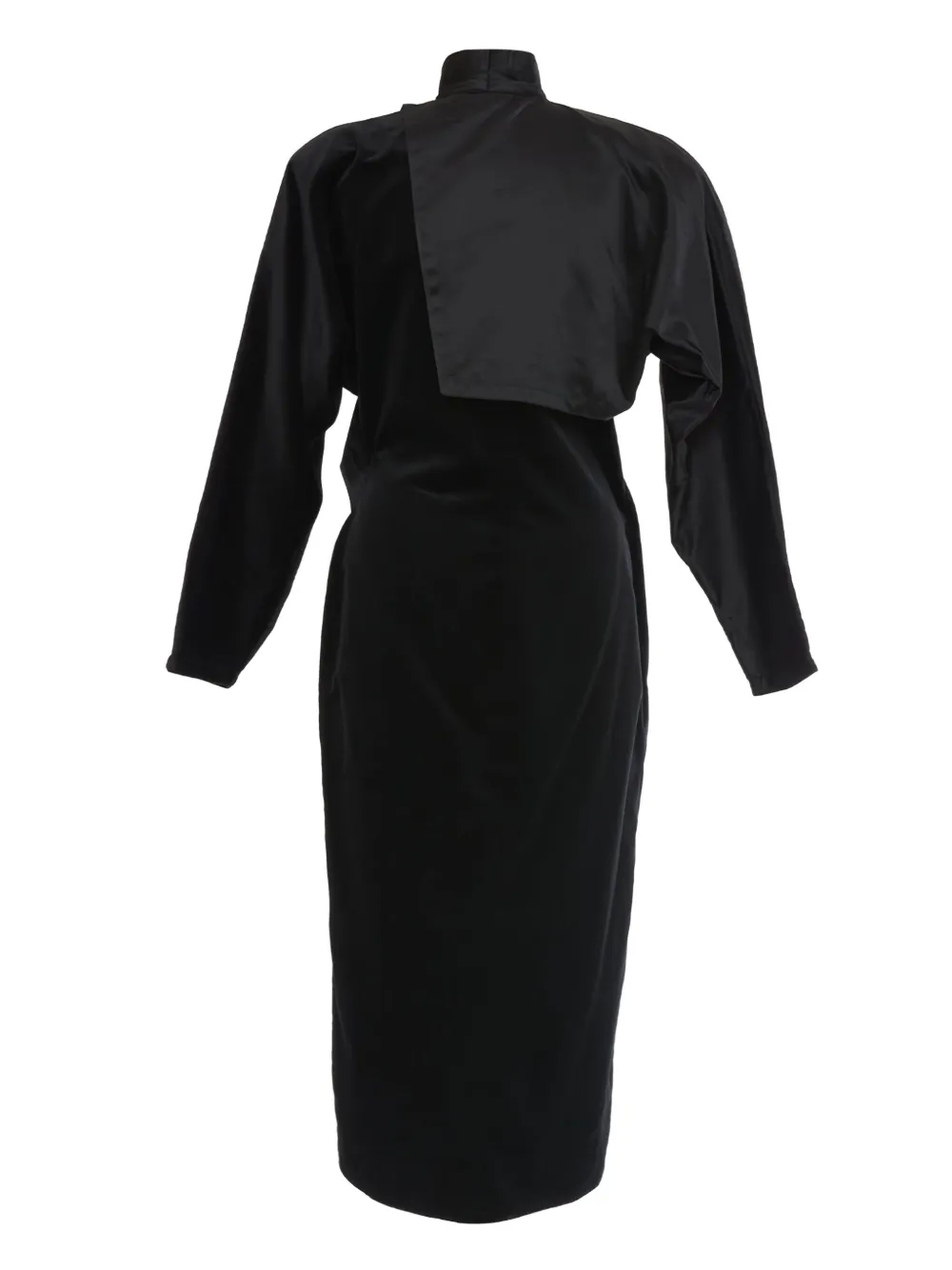 Versace Pre-Owned Fluwelen midi-jurk - Zwart