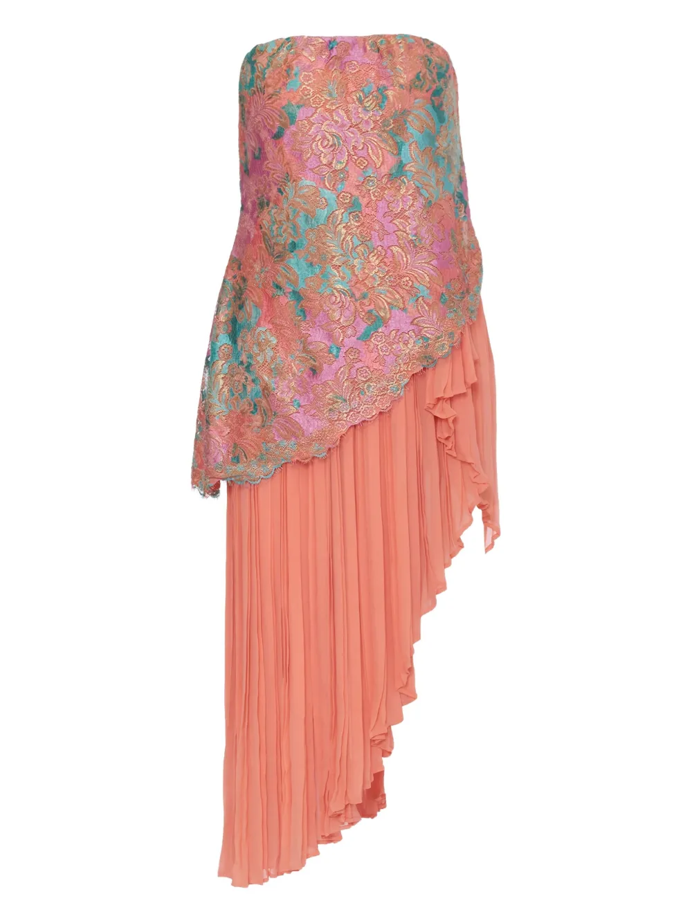 printed asymmetric dress