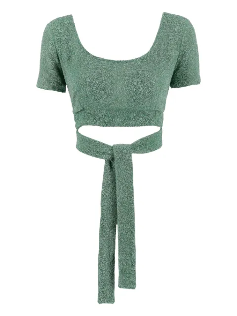Fendi Pre-Owned bead-embellished top