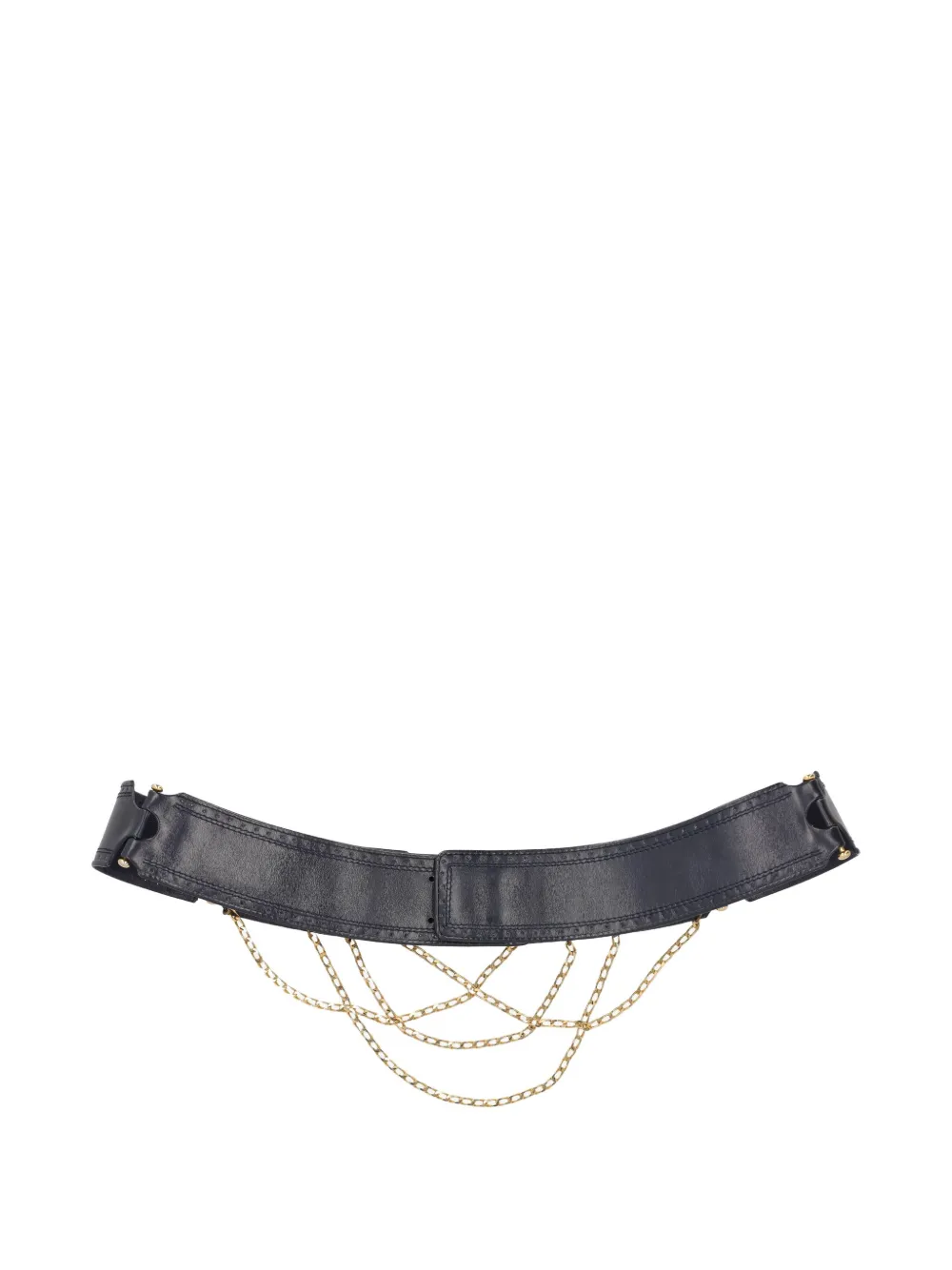 Pre-owned Pirovano Vintage Leather Chain Belt