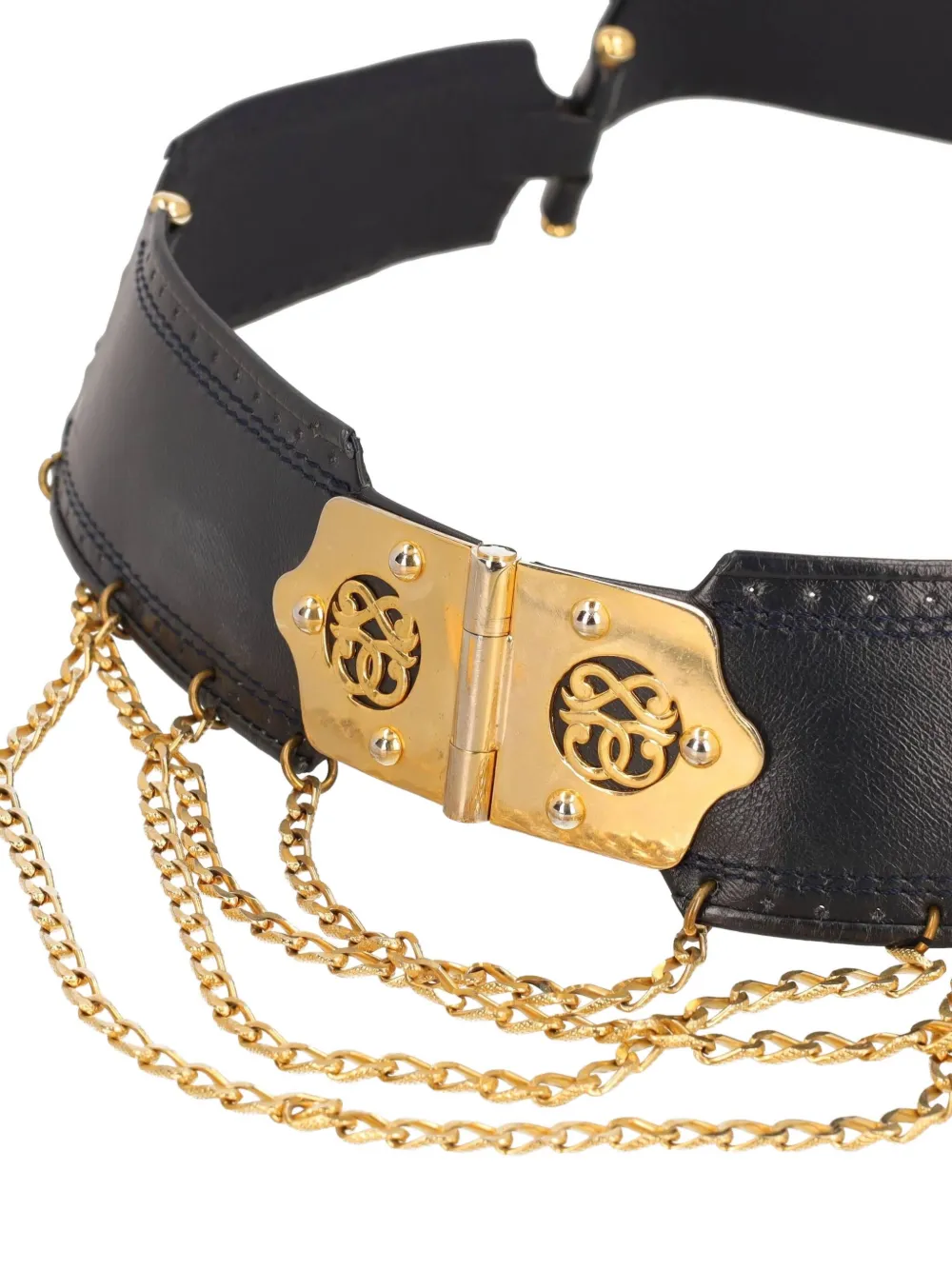 Pre-owned Pirovano Vintage Leather Chain Belt