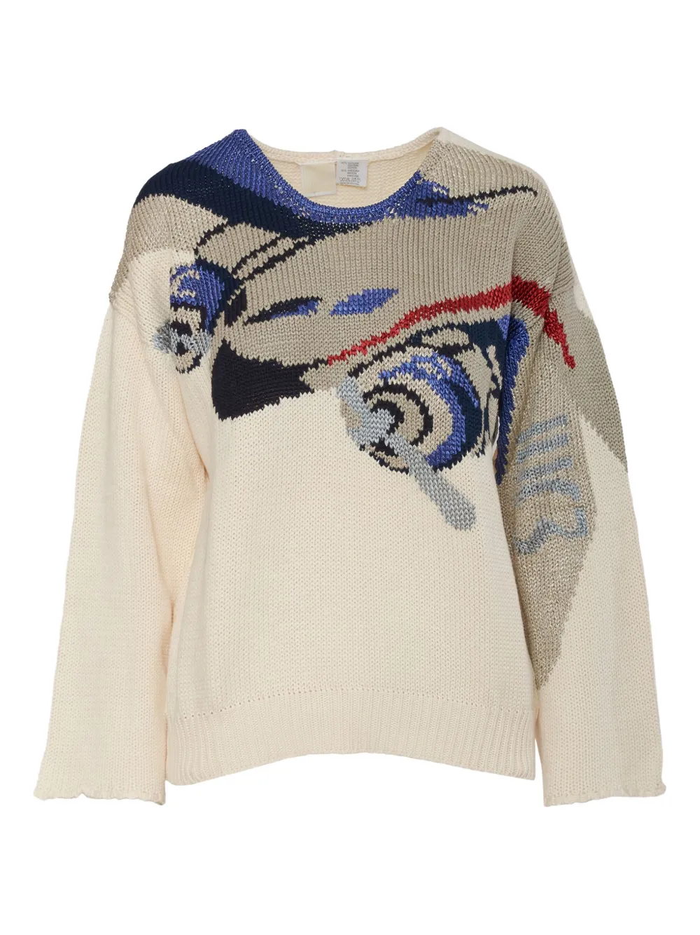 Krizia Pre-Owned patterned sweater | Neutrals | Image 1