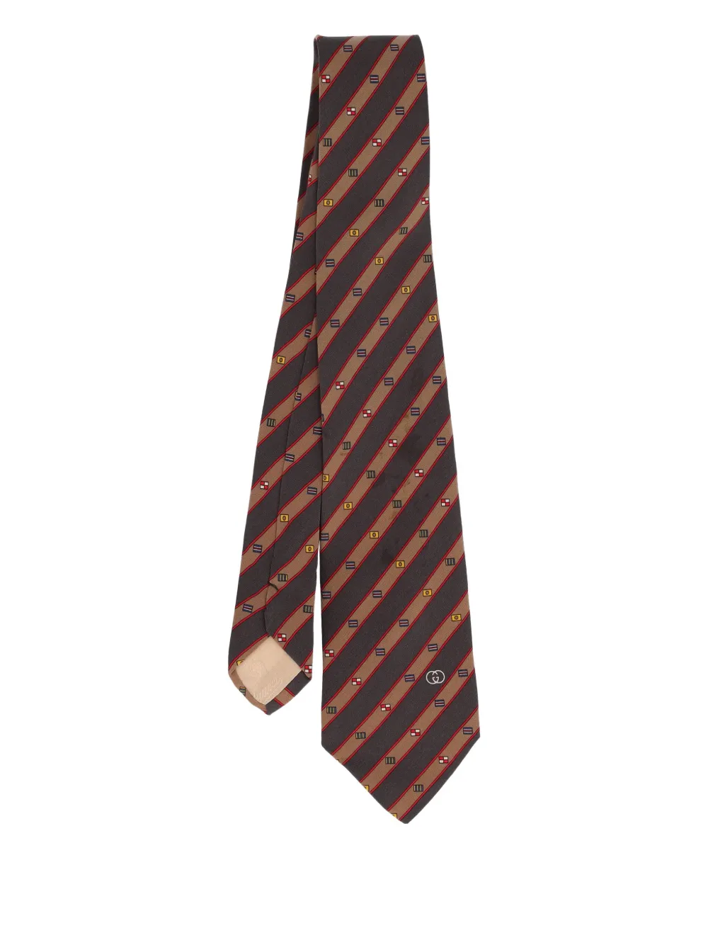 Gucci Pre-Owned patterned tie | Neutrals | Image 1