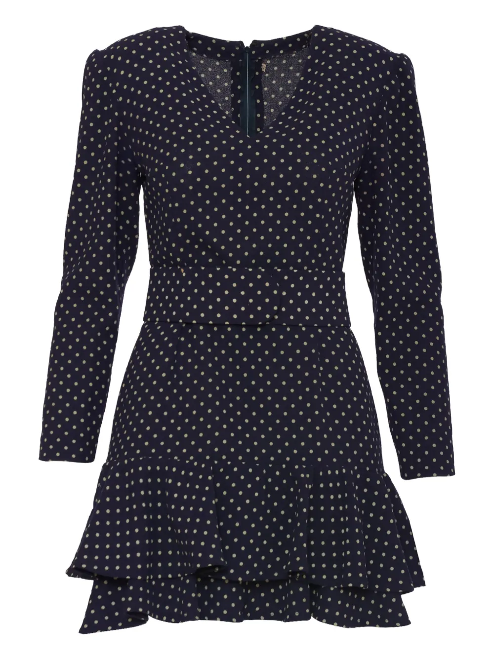 Vintage Pre-owned Kleid mit Polka Dots | Blau | Image 1