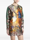 Aquilano.Rimondi Vintage 2010 graphic-print mini dress - Neutrals