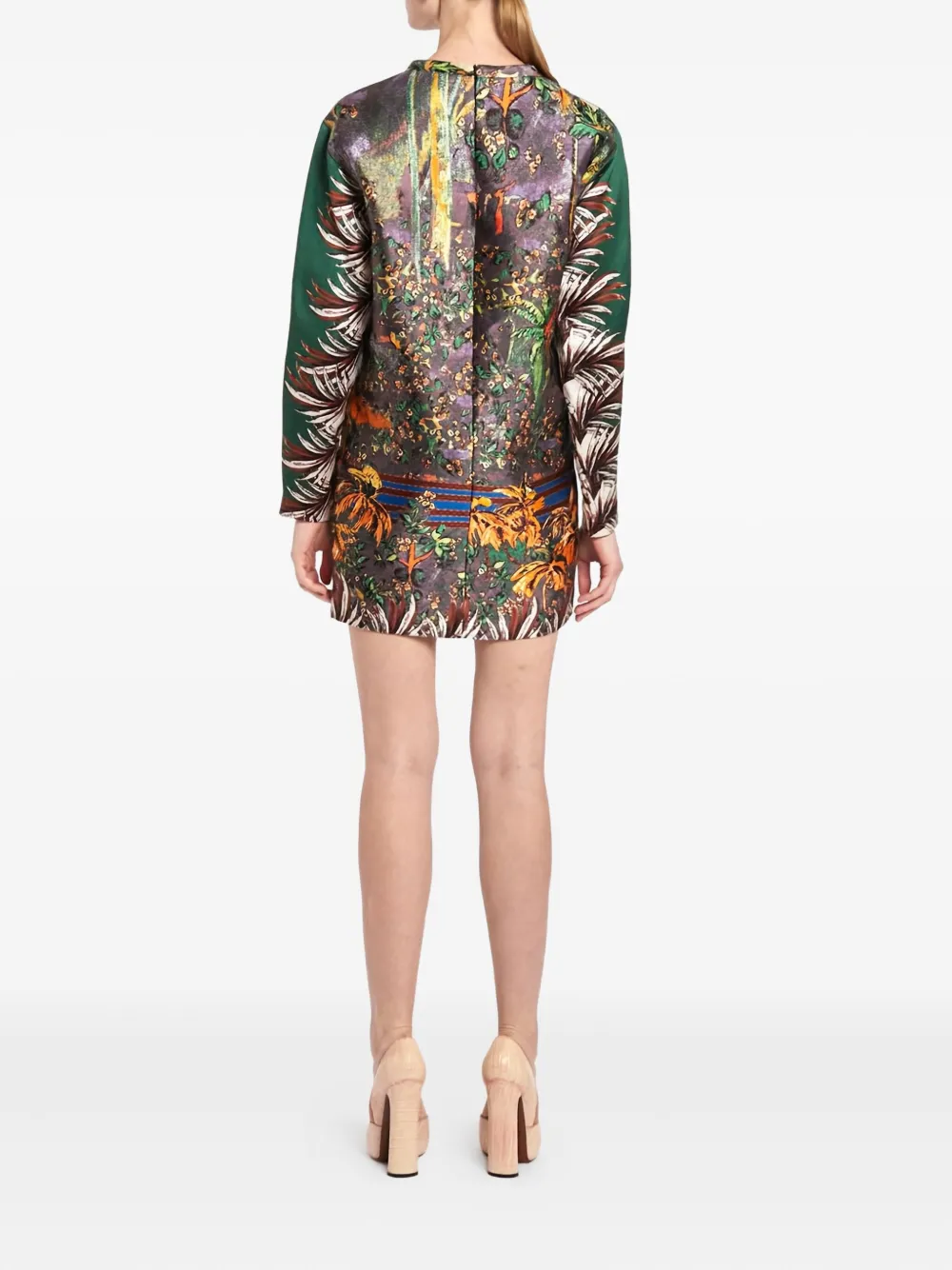 Pre-owned Aquilano.rimondi Vintage 2010 Graphic-print Mini Dress