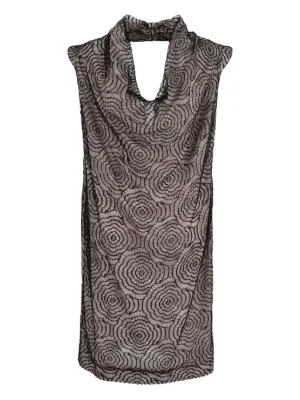 Isa Boulder Crochet Knit Dress | Black | FARFETCH