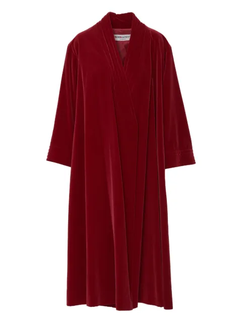 Saint Laurent Pre-Owned 1970's velvet long coat