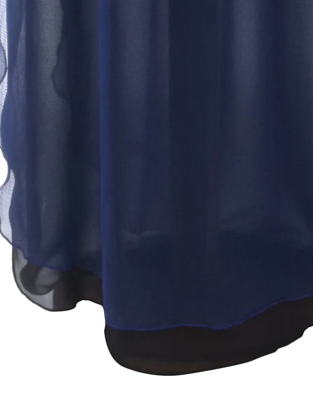 Krizia Pre-Owned silk organza long dress - Blauw